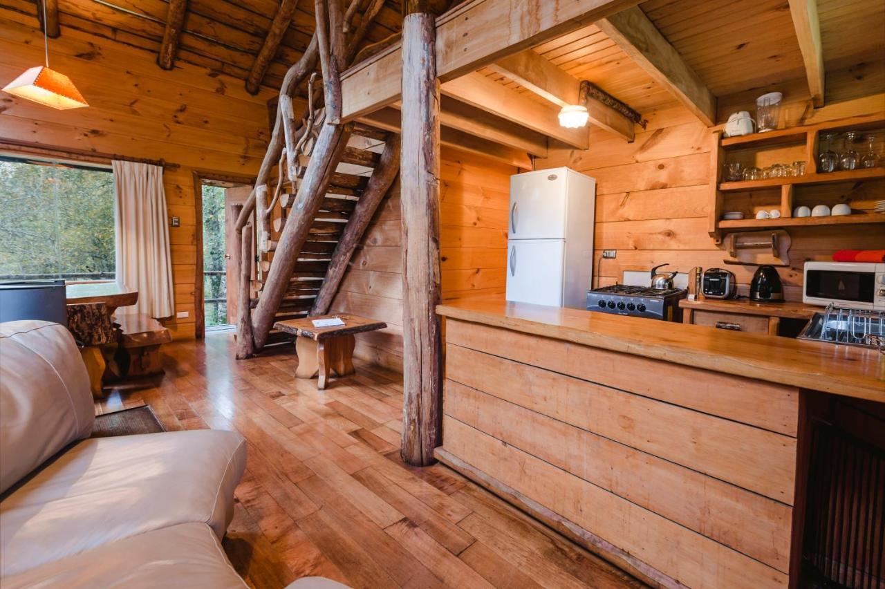 Huilo Huilo Cabanas Del Bosque Puerto Fuy Bagian luar foto