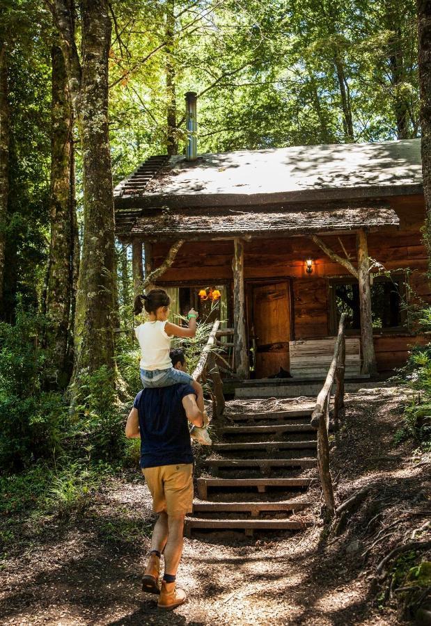 Huilo Huilo Cabanas Del Bosque Puerto Fuy Bagian luar foto